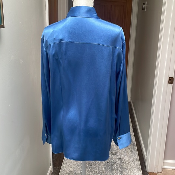 Vince blue silk blouse - Picture 3 of 5